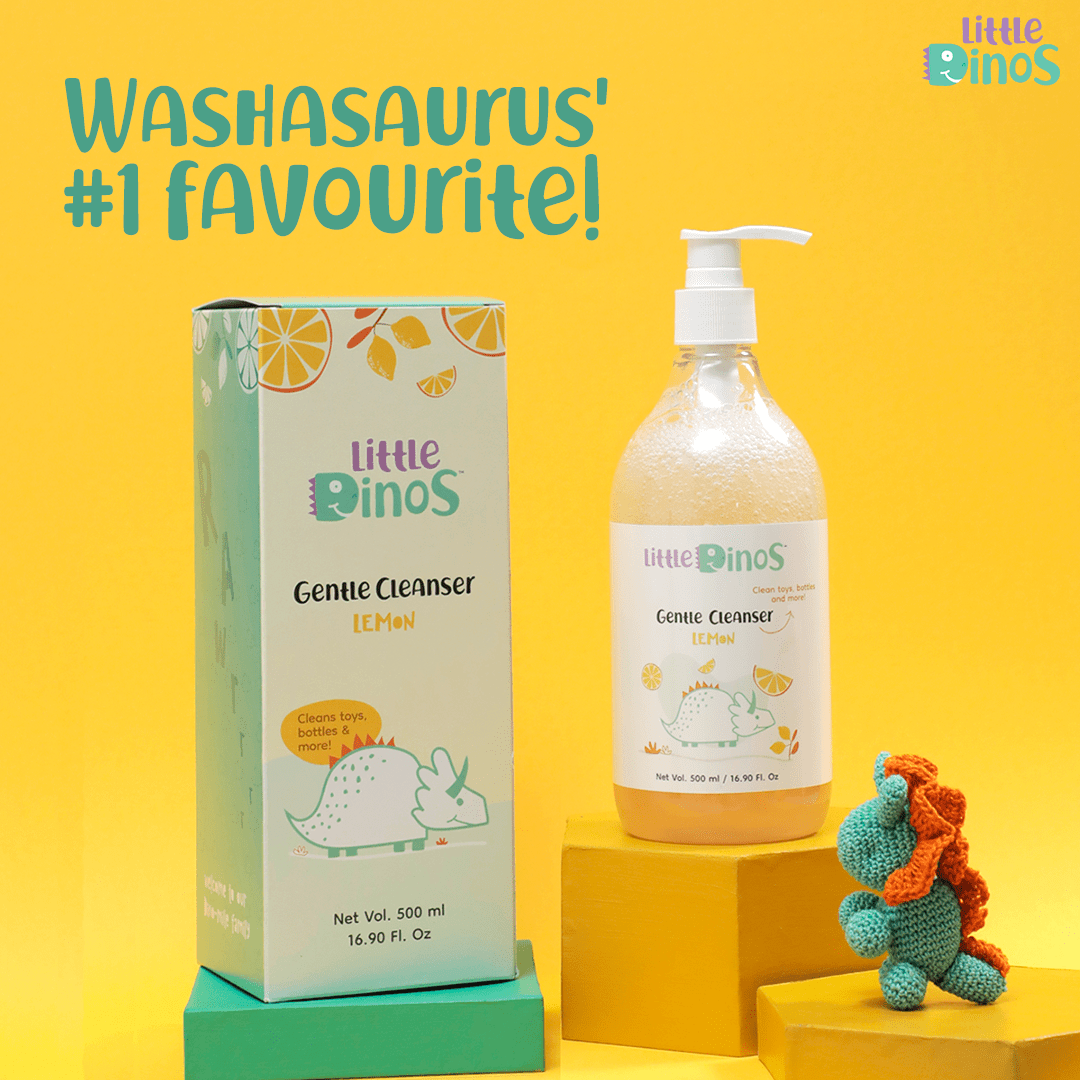 Little dinos gentle bottle cleanser- lemon 500 ml - LD BC LMN 01