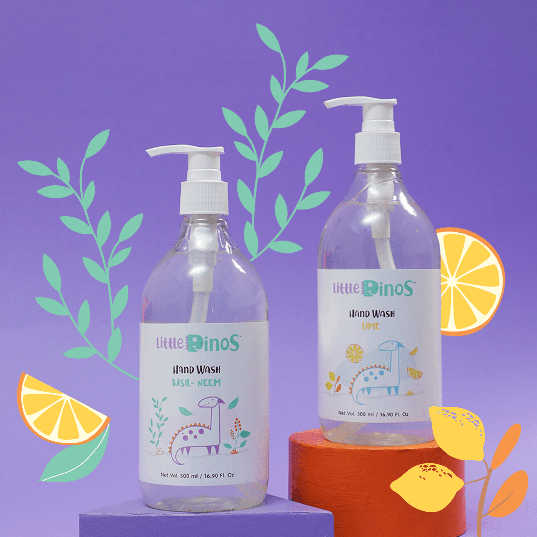 Little Dinos Hand Wash- Basil Neem 500 ml - LD HW BN 01