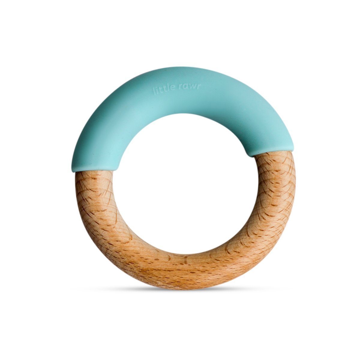 Little Rawr Wood + Silicone Simple Ring- Blue - SRIC