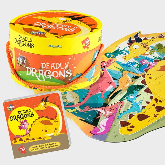 Majestic Book Club Deadly Dragons-PUZZLE PLAY - 3598228