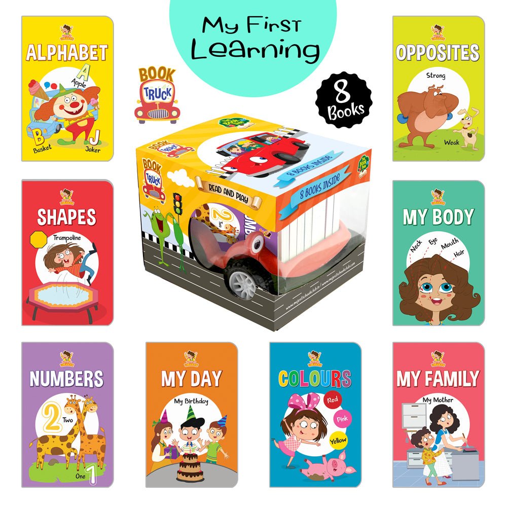 Majestic Book Club My first learning: Book Truck (Set of 8) - BOOKTRUCKMYFIRSTLIBRARY