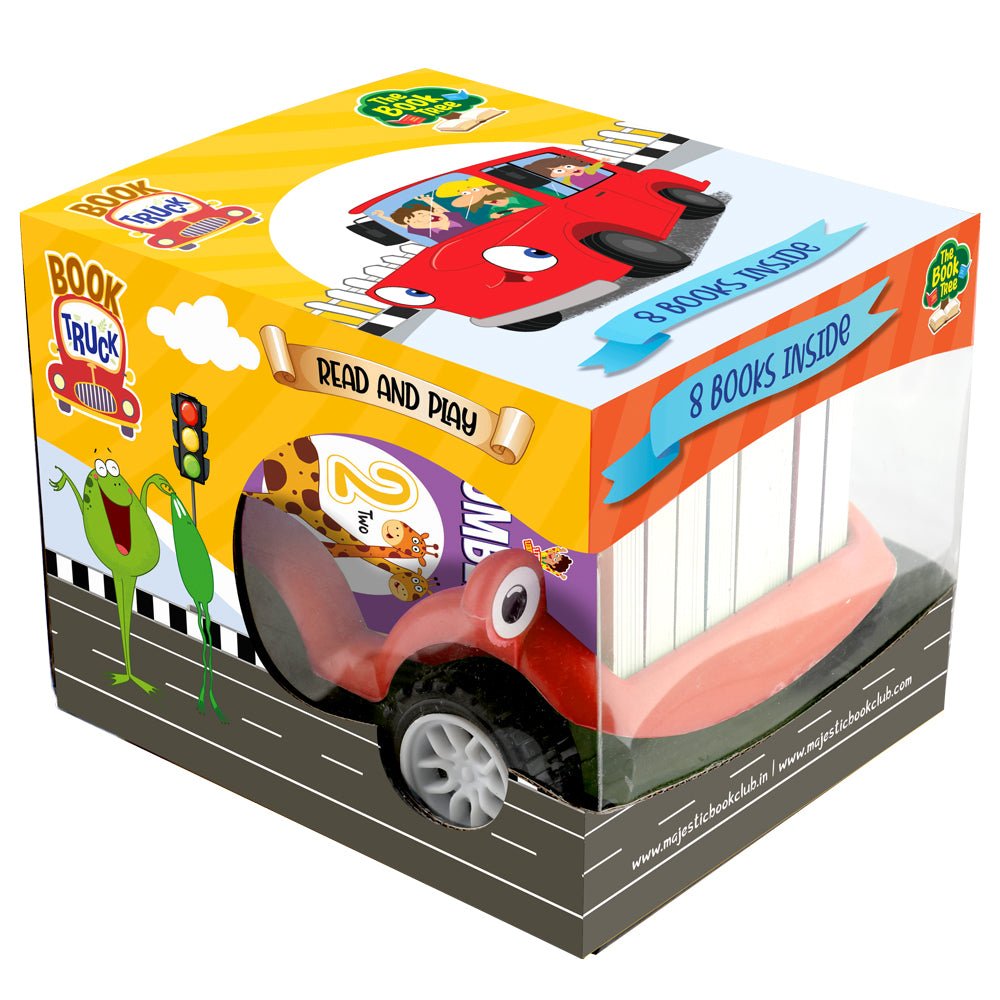 Majestic Book Club My first learning: Book Truck (Set of 8) - BOOKTRUCKMYFIRSTLIBRARY