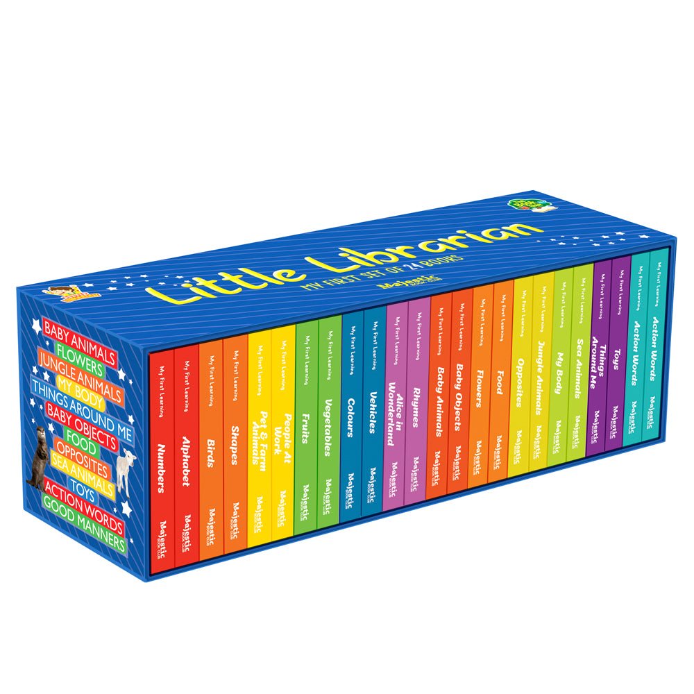 Majestic Book Club My First Little Librarian (Set of 24) - Yellow box 24 book set
