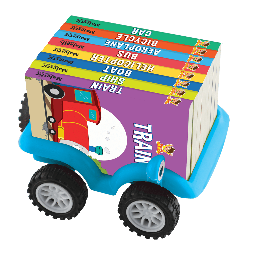 Majestic Book Club Things That Go: Book Truck (Set of 8) - BookTruckThingsThatGo