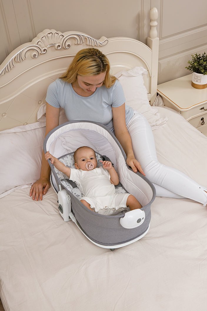 Mastela 6 In 1 Multi-Function Bassinet- Grey - 8463