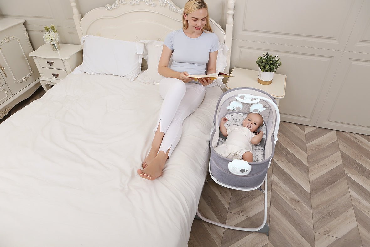 Mastela 6 In 1 Multi-Function Bassinet- Grey - 8463