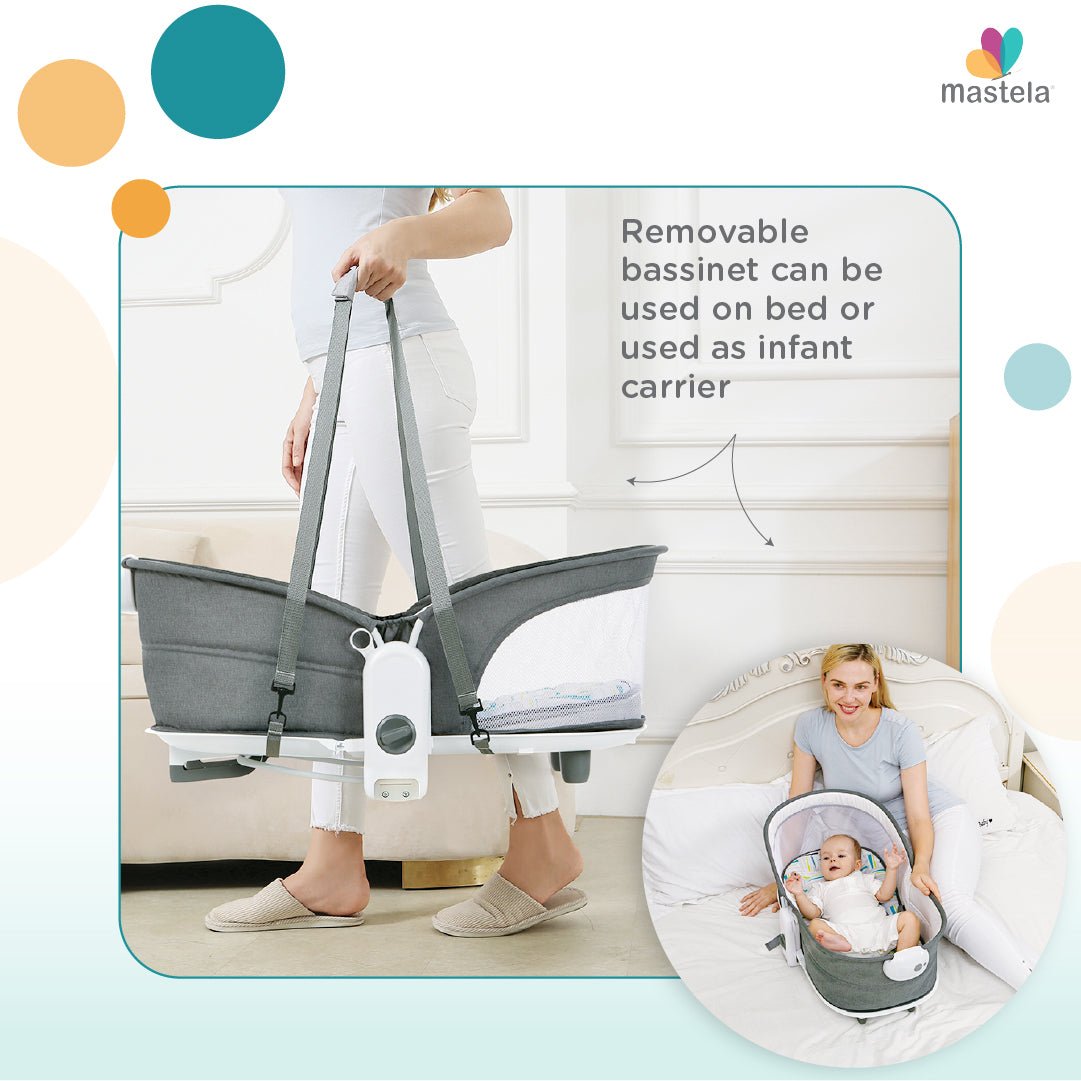 Mastela 6 In 1 Multi-Function Bassinet- Teal - 8461