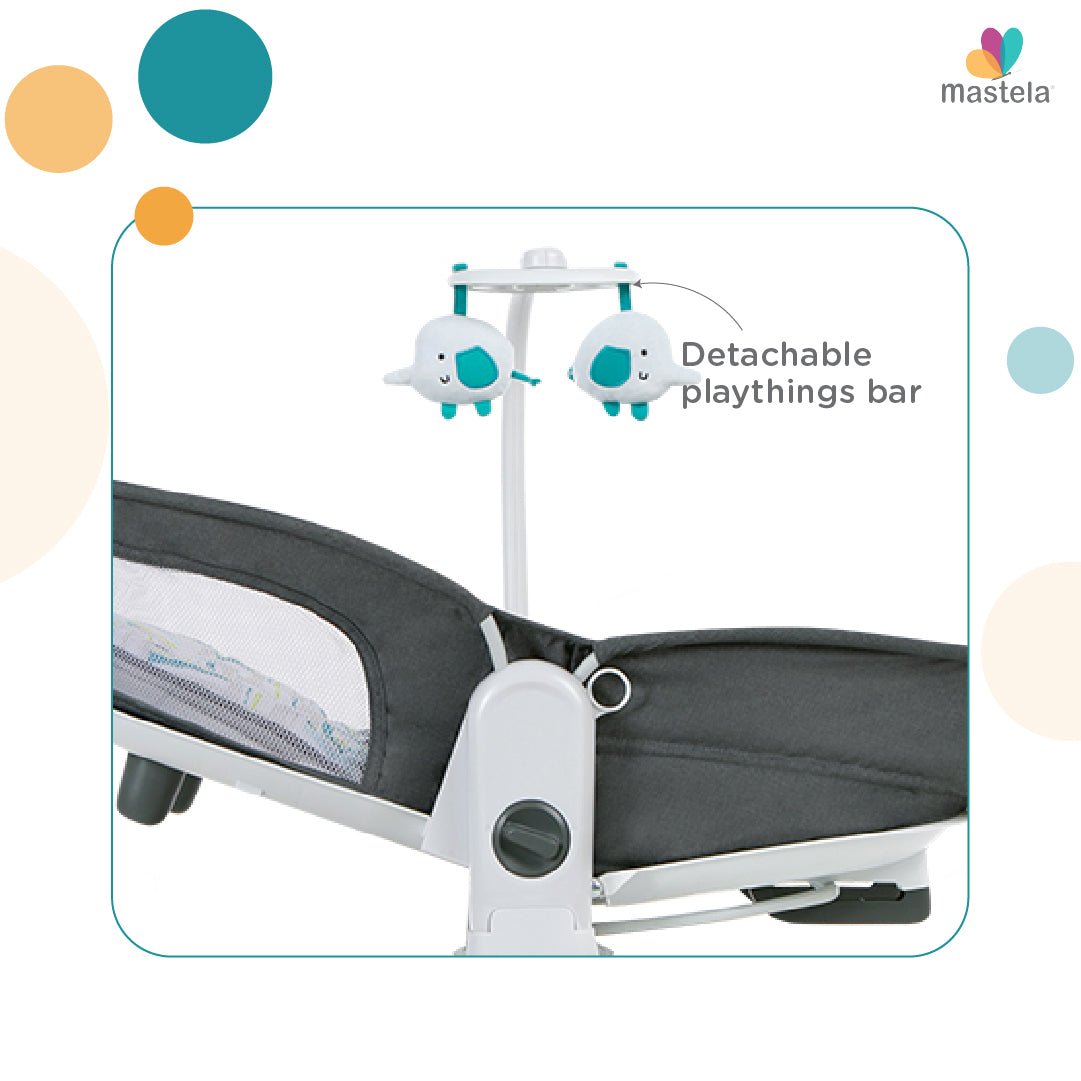 Mastela 6 In 1 Multi-Function Bassinet- Teal - 8461