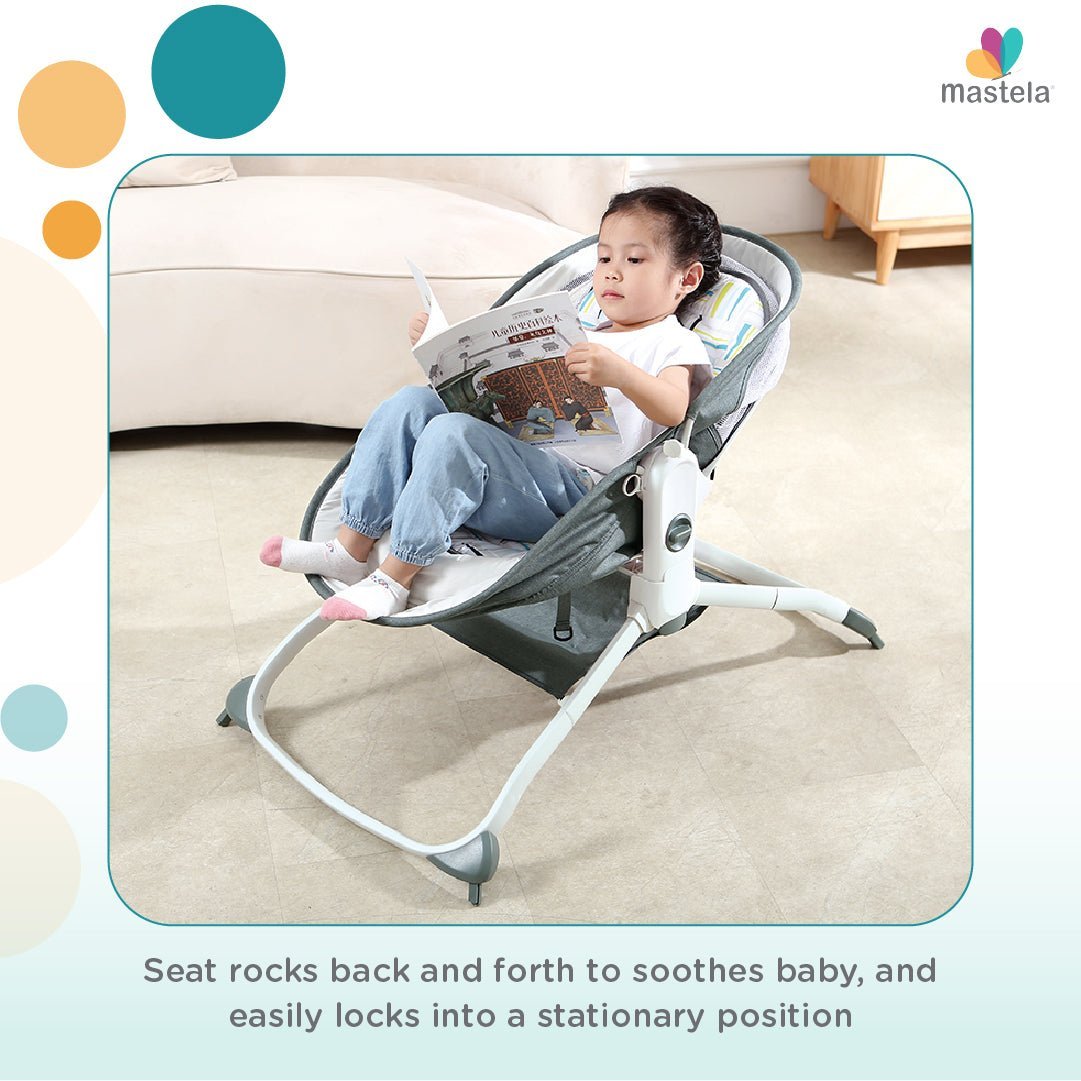 Mastela 6 In 1 Multi-Function Bassinet- Teal - 8461