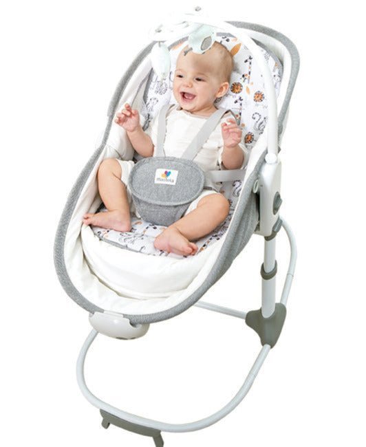 Mastela 6 In 1 Multi-Function Rocker & Bassinet- Grey - 8037