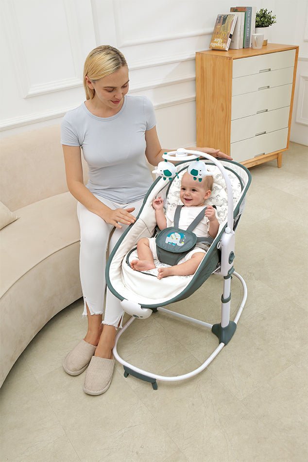 Mastela 6 In 1 Multi-Function Rocker & Bassinet- Teal - 8039