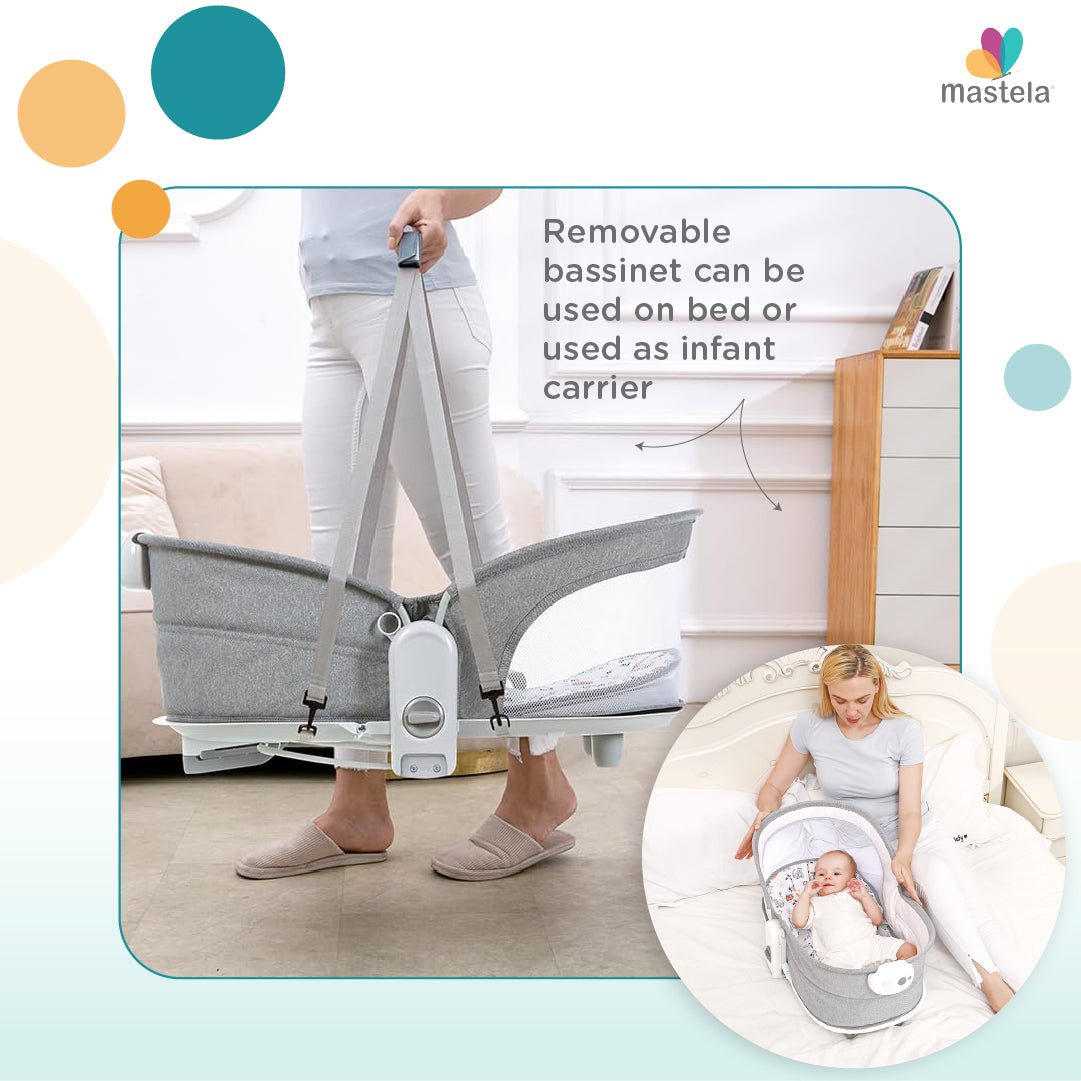 Mastela 6 In 1 Multi-Function Rocker & Bassinet- Teal - 8039