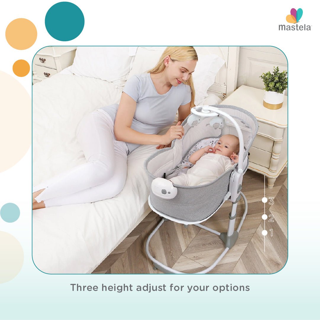 Mastela 6 In 1 Multi-Function Rocker & Bassinet- Teal - 8039