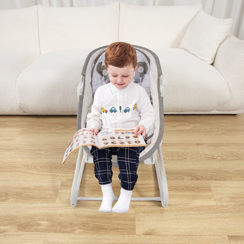 MASTELA Bassinet 5 in 1 Swing & Bassinet- Grey - 3087