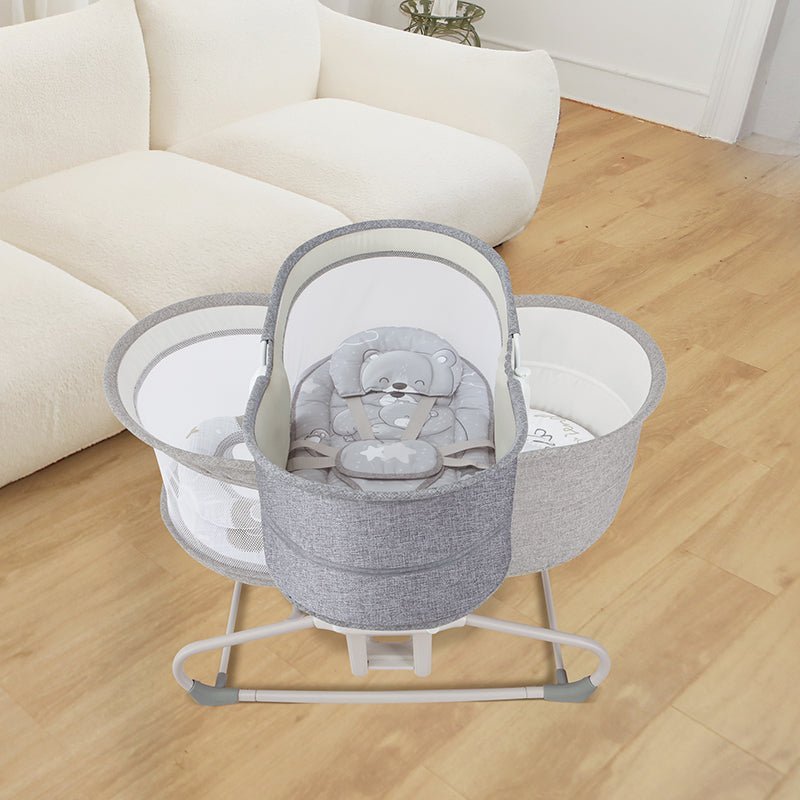 MASTELA Bassinet 5 in 1 Swing & Bassinet- Lt. Grey - 3088