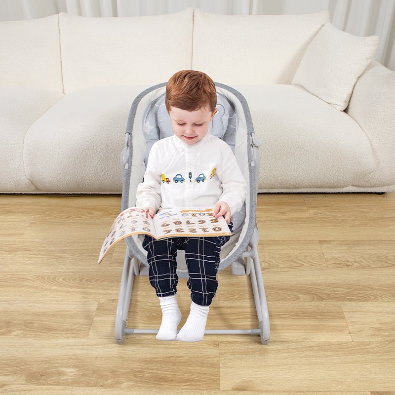 MASTELA Bassinet 5 in 1 Swing & Bassinet- Lt. Grey - 3088