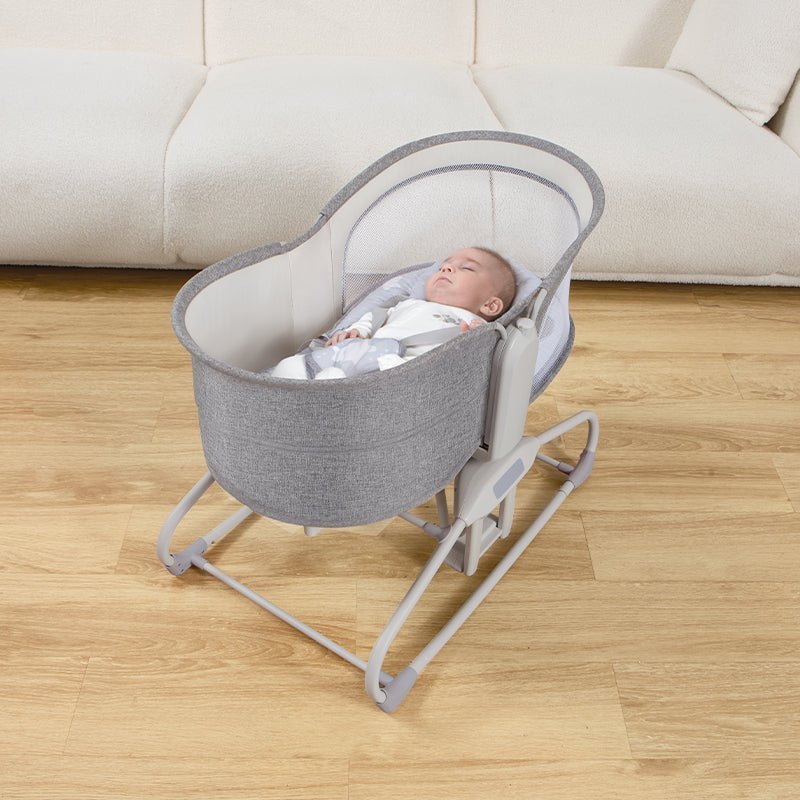 MASTELA Bassinet 5 in 1 Swing & Bassinet- Lt. Grey - 3088