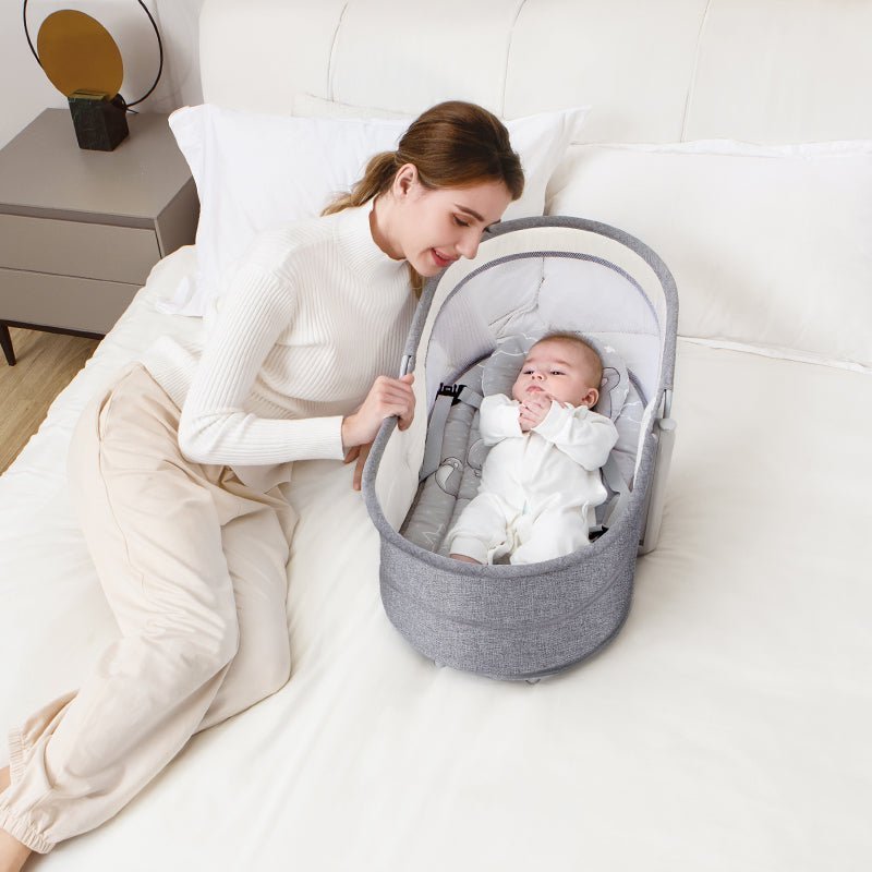 MASTELA Bassinet 5 in 1 Swing & Bassinet- Lt. Grey - 3088