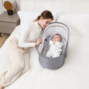 MASTELA Bassinet 5 in 1 Swing & Bassinet- Lt. Grey - 3088