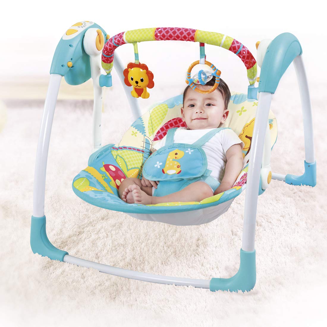 Mastela Deluxe Portable Swing Aqua - 6579