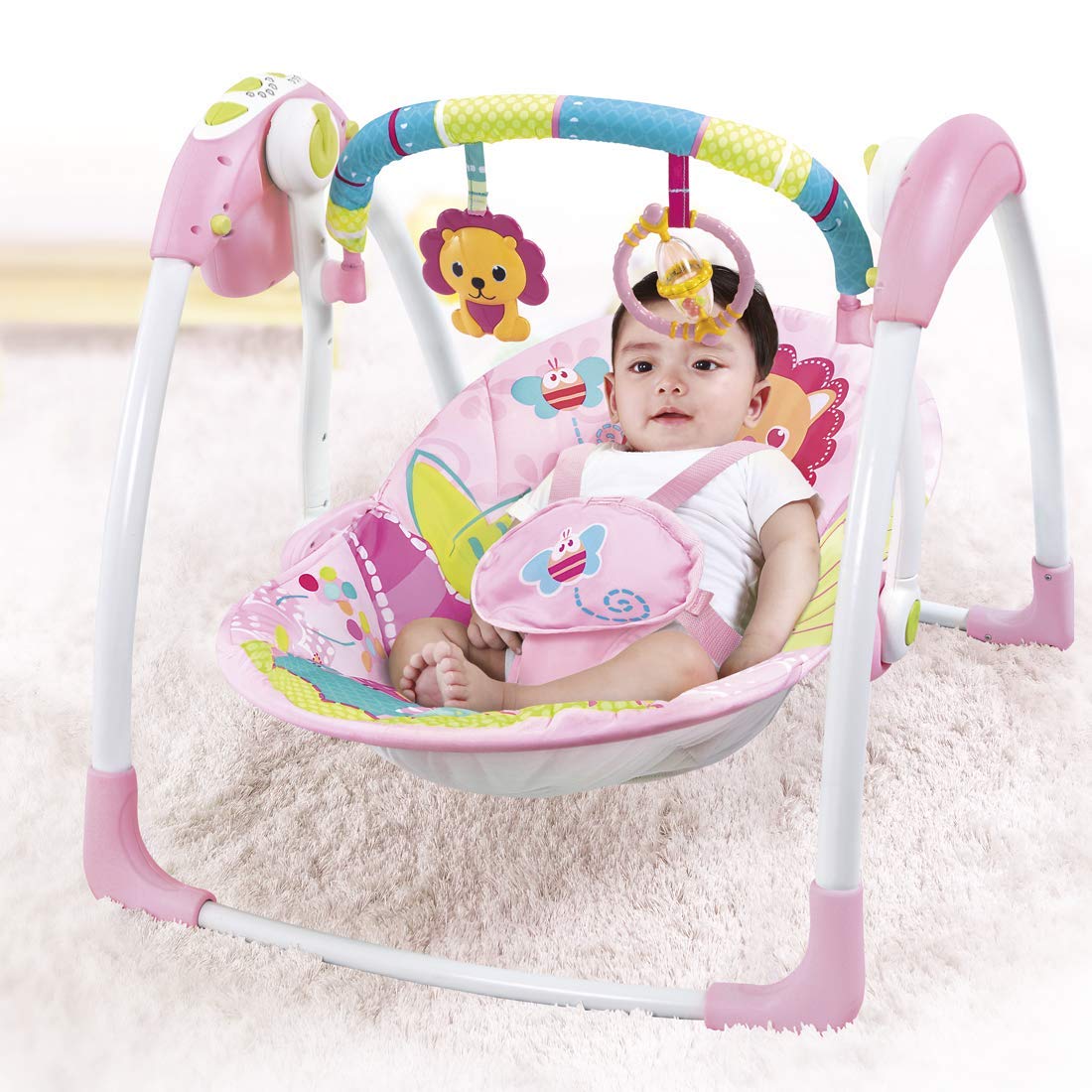 Mastela Deluxe Portable Swing Pink - 6519