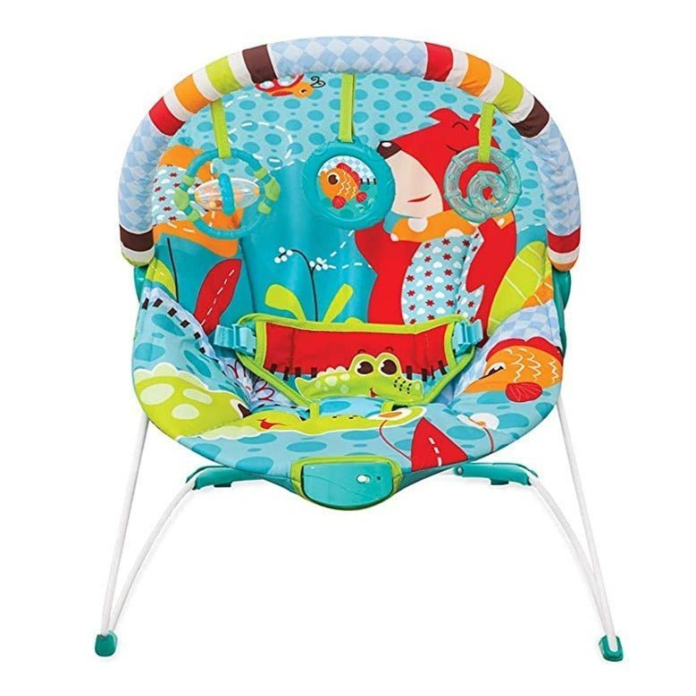 Mastela Newborn Baby to Toddlers Rocker Musical Bouncer Chair- Blue - 6750