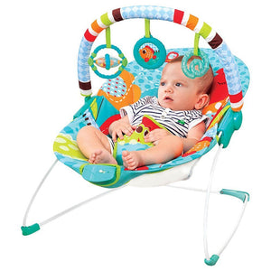 Mastela Newborn Baby to Toddlers Rocker Musical Bouncer Chair- Blue - 6750