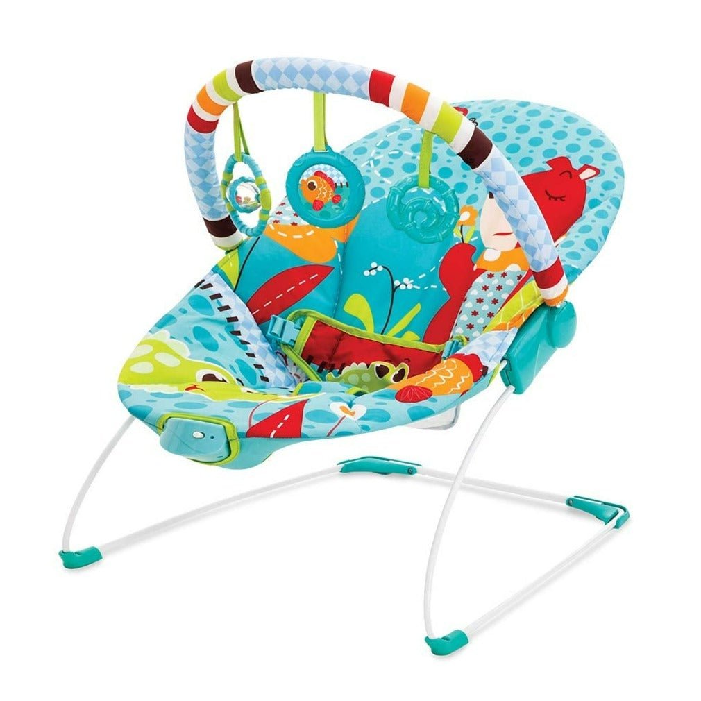 Mastela Newborn Baby to Toddlers Rocker Musical Bouncer Chair- Blue - 6750
