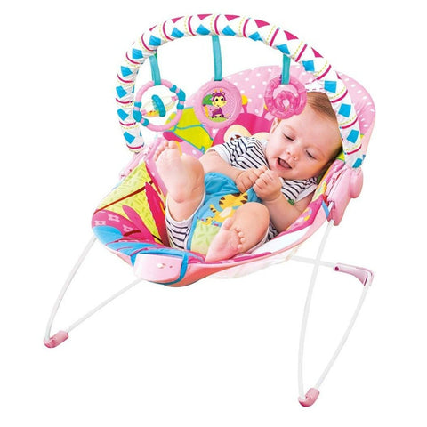 Mastela Newborn Baby to Toddlers Rocker Musical Bouncer Chair- Pink - 6790