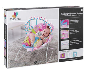 Mastela Newborn Baby to Toddlers Rocker Musical Bouncer Chair- Pink - 6790