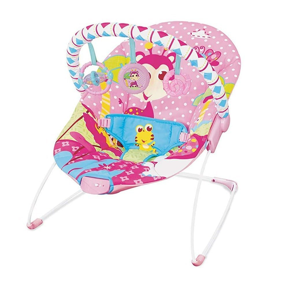 Mastela Newborn Baby to Toddlers Rocker Musical Bouncer Chair- Pink - 6790