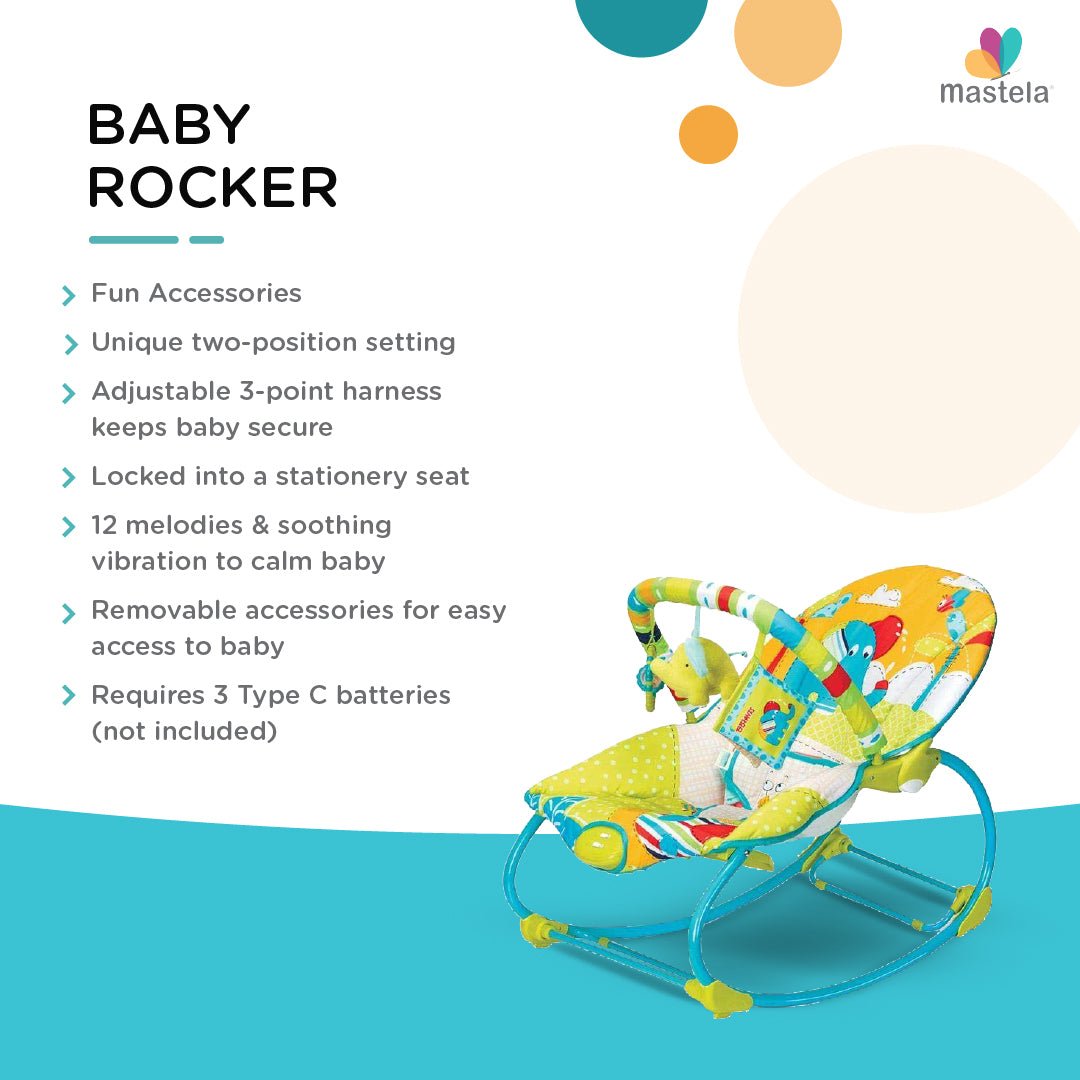 Mastela Newborn to Toddler Rocker- Green - 6920