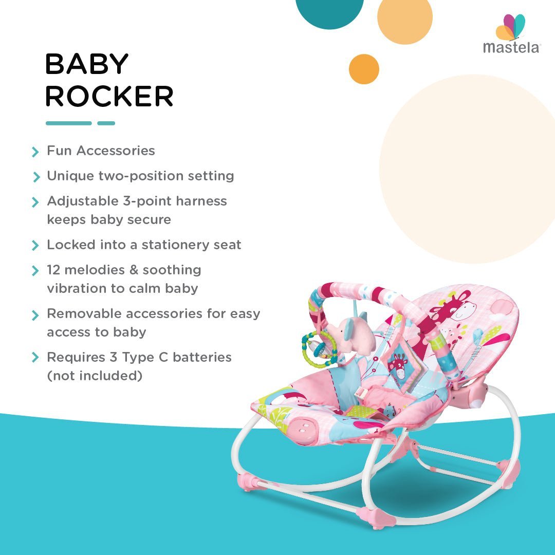 Mastela Newborn to Toddler Rocker- Pink - 6921