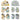 Mittens, Booties and Cap Set Combo of 2- Option G - MBC2-MP-CDSLD