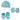 Mittens, Booties and Cap set- Hello Bear - MBC-HLOBR