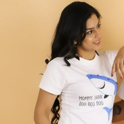 Mommy Shark Womens T shirt - TWWM-MMSK-S