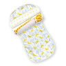 Muslin Burp Cloth Combo Of 3- Option 9: Tall As A Giraffe-Yellow Star- Moon And Stars - MSBC3-TYSMS