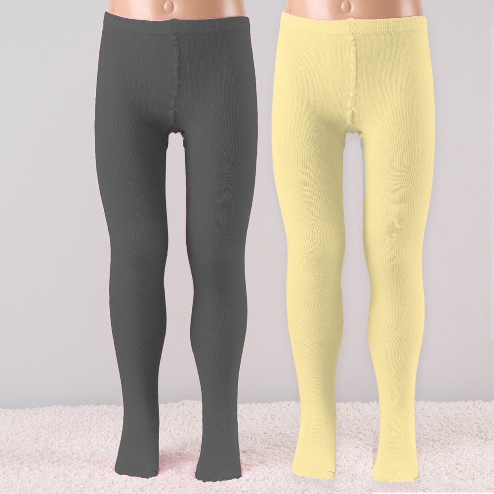 Mustang Combo Of 2 Cotton Blend Stockings: Black & Skin - SOC2-CBSBLS-3-6