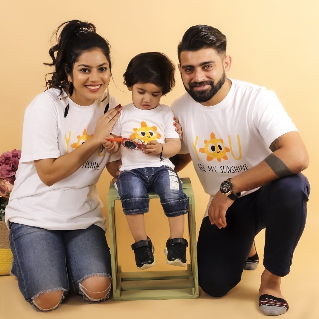 My Sunshine Matching Family T Shirts- Combo of 3 - TWTS-MYSNSN
