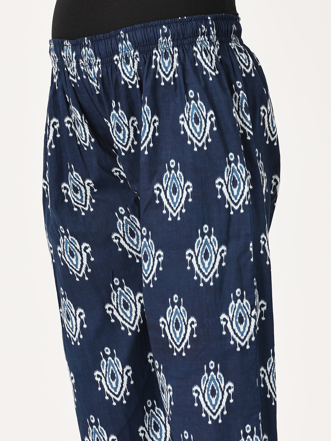 Navy Peony Maternity and Nursing Kaftan Set