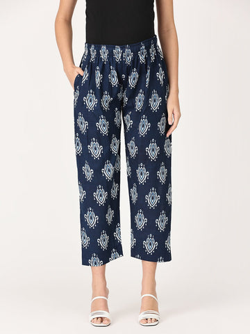 Navy Peony Maternity and Nursing Kaftan Set