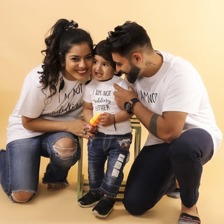 Not Kidding Matching Family T Shirts- Combo Of 3 - TWTS-NTKDNG