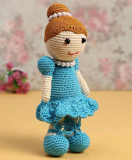 Nuluv-Happy Threads Amigurumi Soft Toy- Blue Doll - ST000030