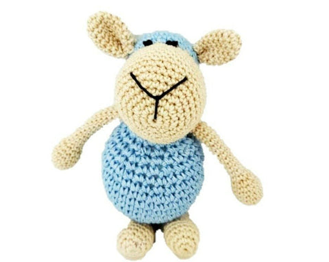 Nuluv-Happy Threads Amigurumi Soft Toy - Handmade Crochet - Blue Sheep - ST000010