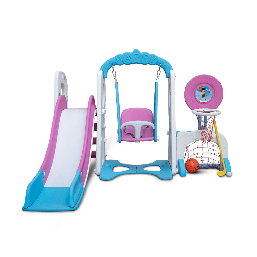 OK Play 5 In 1 Swing-Slide Playground Combo For Kids - FTFT000079