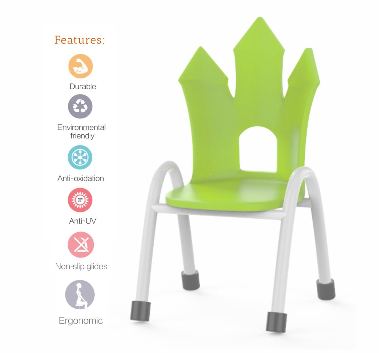 OK Play Castle Chair- Green - FTFF000099
