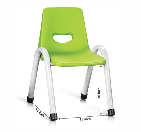 Ok Play Cute Chair Medium - Parrot Green & Ivory white - FTFF000315