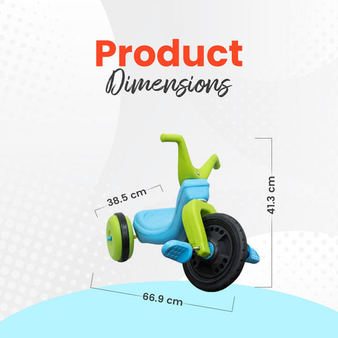 OK Play Falcon Tricycle - Blue and Green - FTFT000125