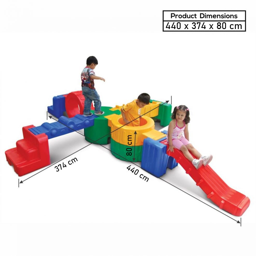 OK Play Fun Junction For Kids- Multicolor - FTFT000353
