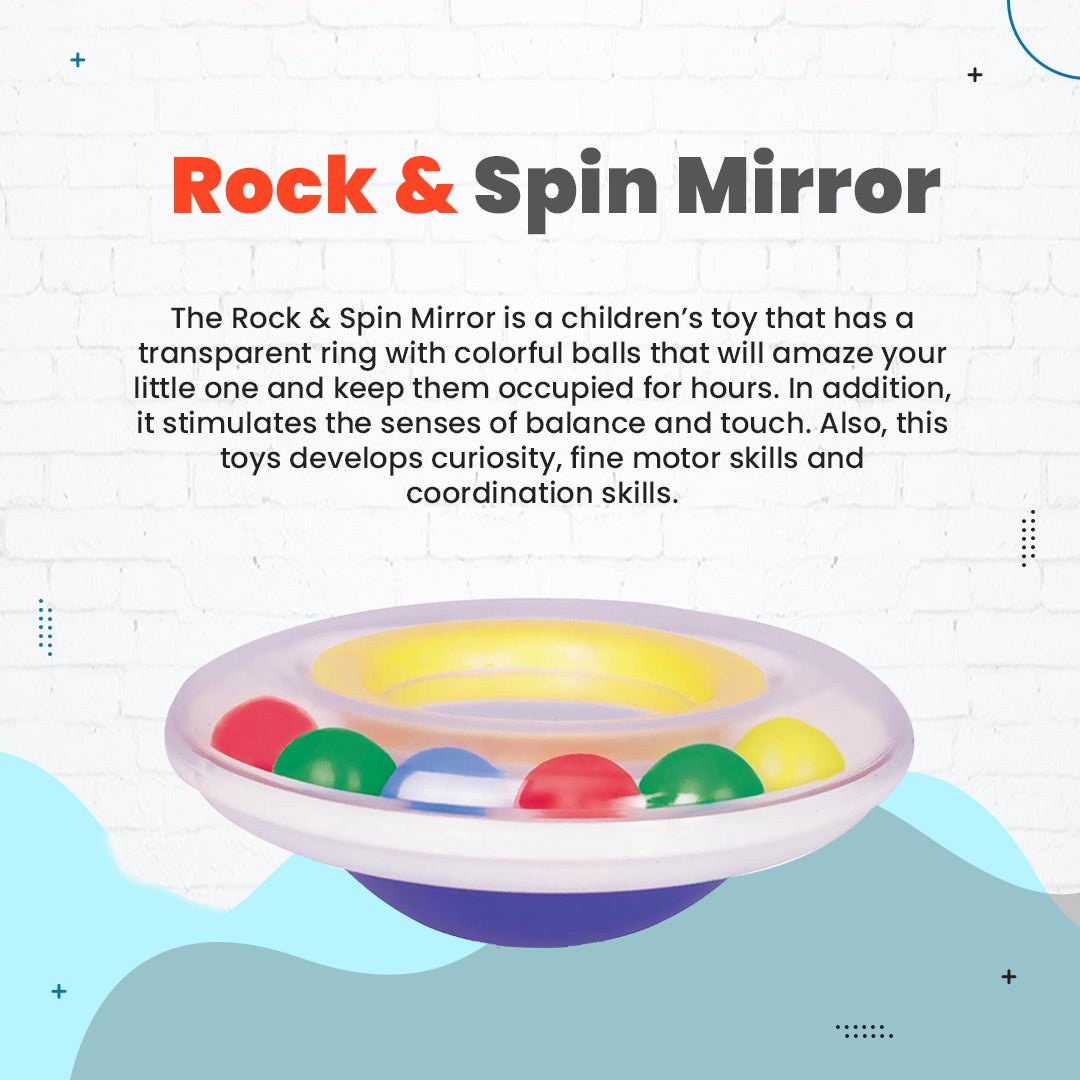 OK Play Rock N Spin Mirror- Multicolor - FTFT000200